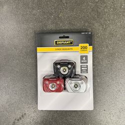 Defiant 3 Pack Headlamp