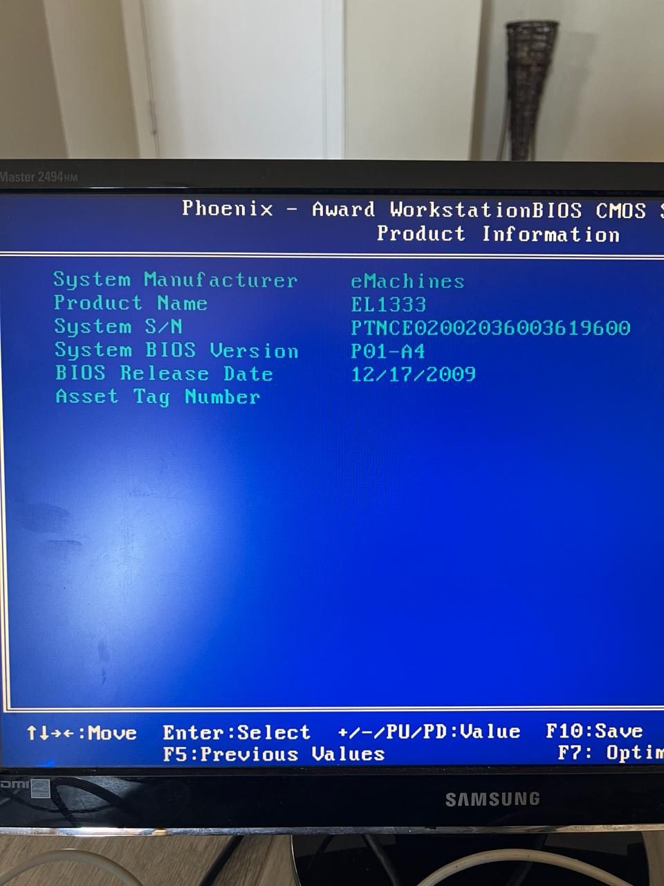 eMachines Desktop PC EL1333-21f Athlon LE-1660 (2.80GHz) 3GB DDR3