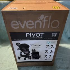 EVENFLO PIVOT MODULAR TRAVEL SYSTEM WITH LITEMAX INFANT CAR SEAT