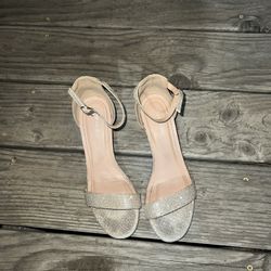 Top Moda Glittery Block Heels