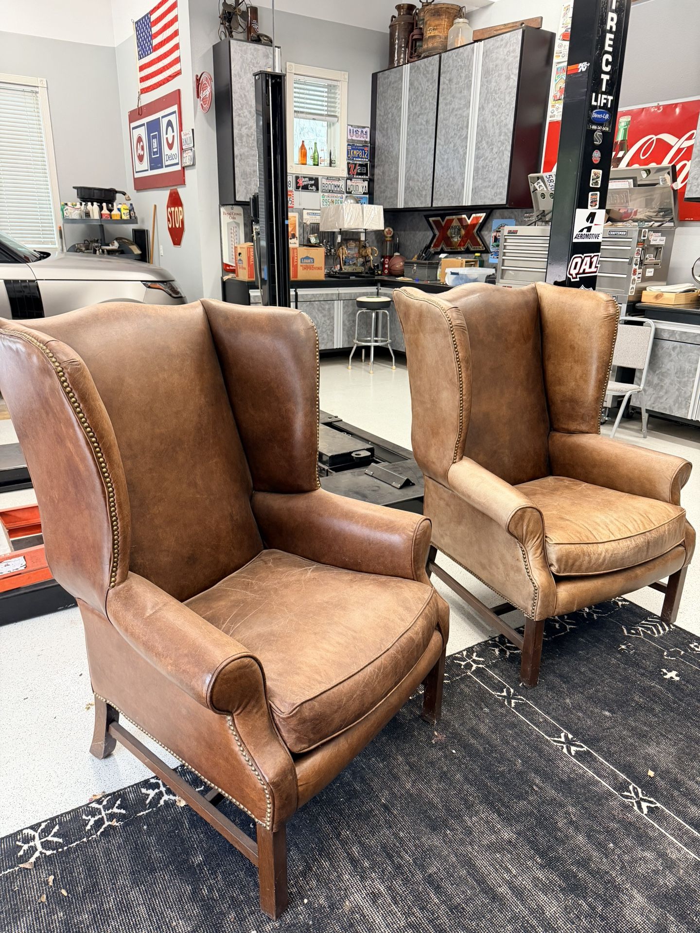 Leather Wingback Chairs