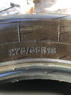 New tires