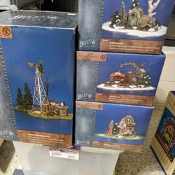 NEW 4 DEPARTMENT 56 BUCKS COUNTY CHRISTMAS DECOR