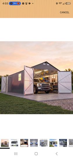 Large Metal Garage Storage Building Kit