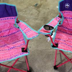 2 Coleman Outdoors Kid Sized Folding Chairs