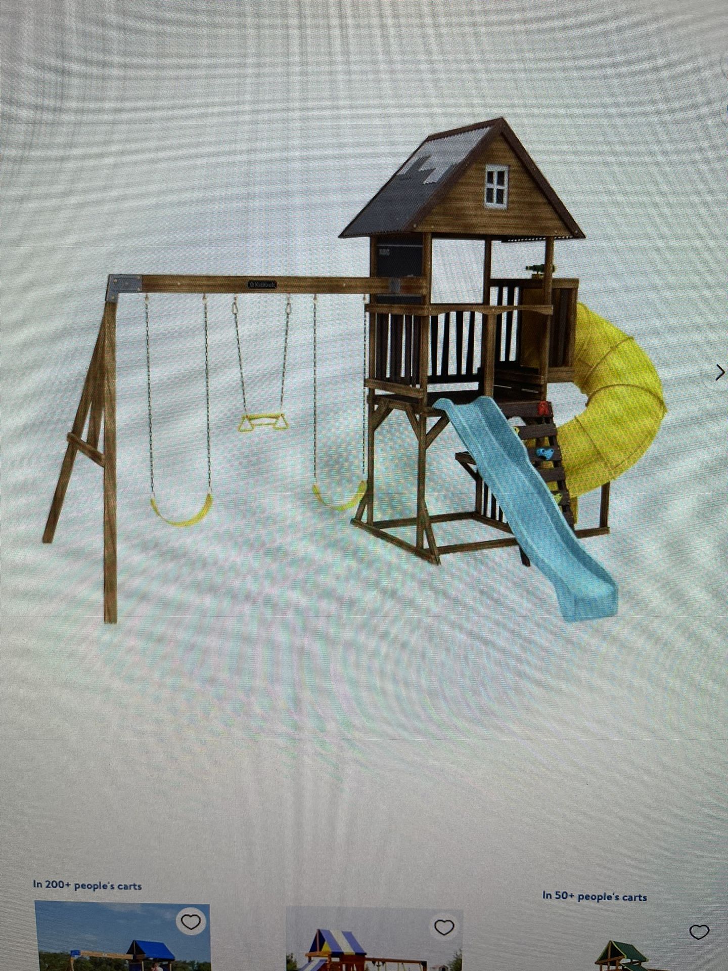 KidKraft Ryan's World Twisty Tower Wooden Swing Set