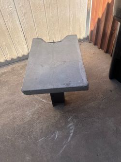 Concrete rebar coffee table