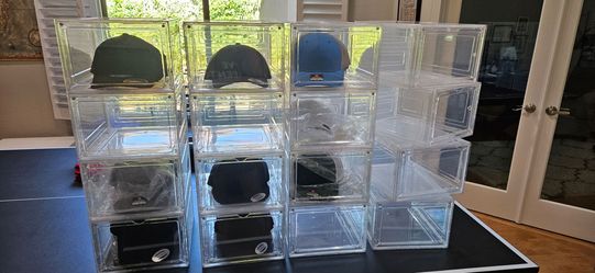 Clear Stackable Storage Display Boxes