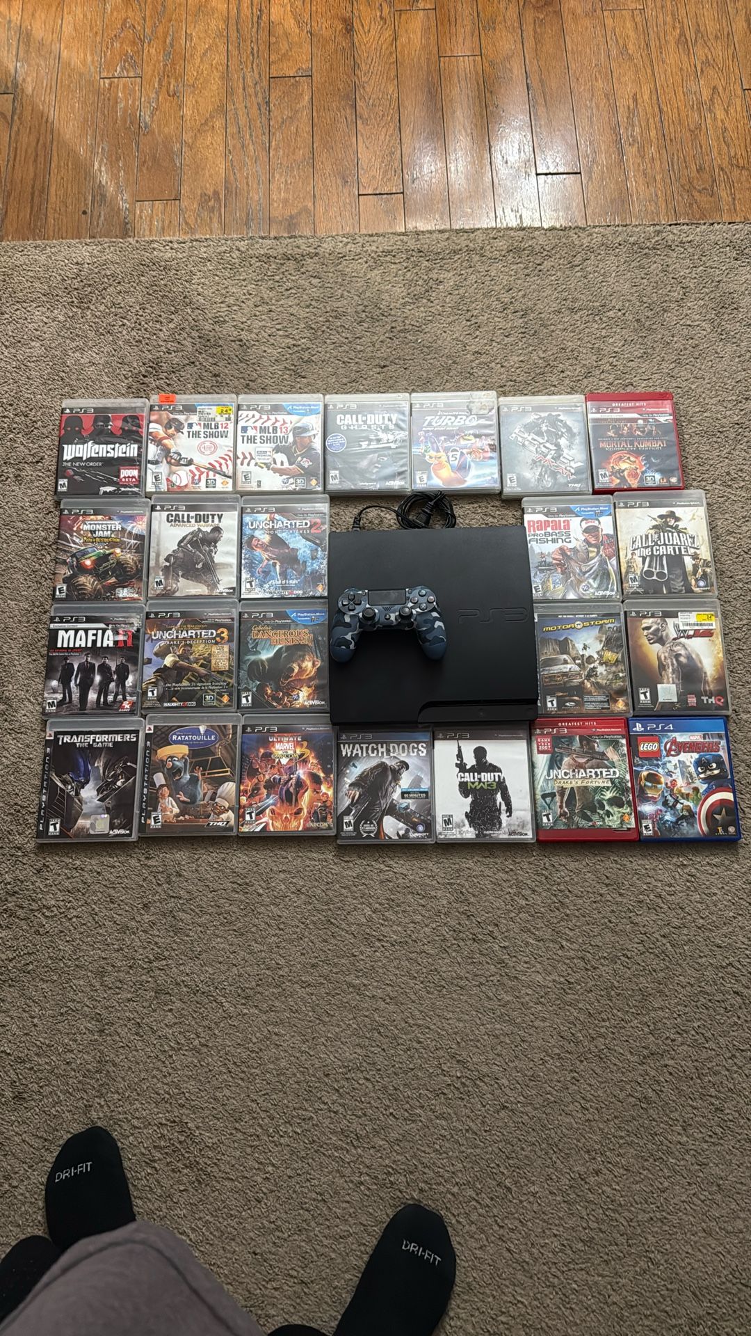 PlayStation 3 With Remote With 24 Games 