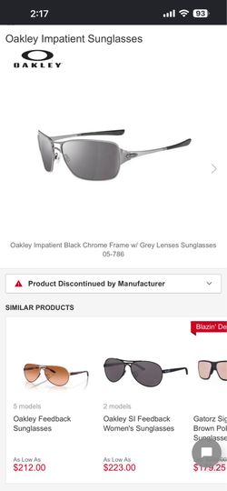 Vintage Oakley Impatient 05-786 Sunglasses