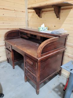 Antique Roll Top Desk