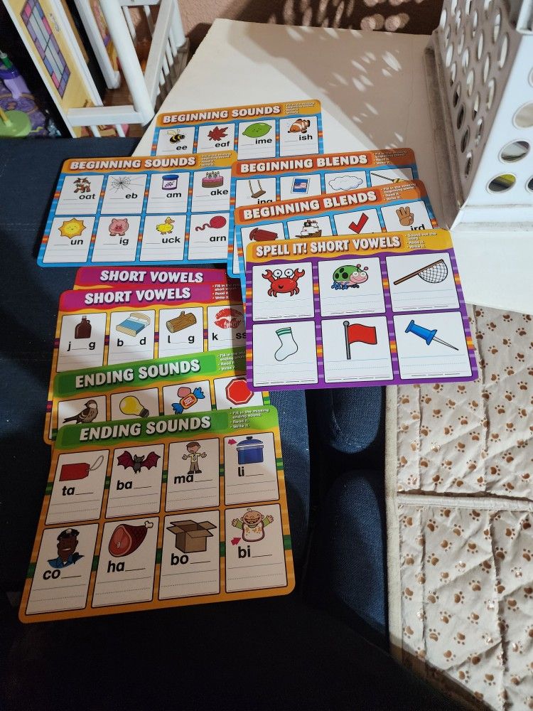 Dry Erase CvC Word Write and Blends Small Group Boards