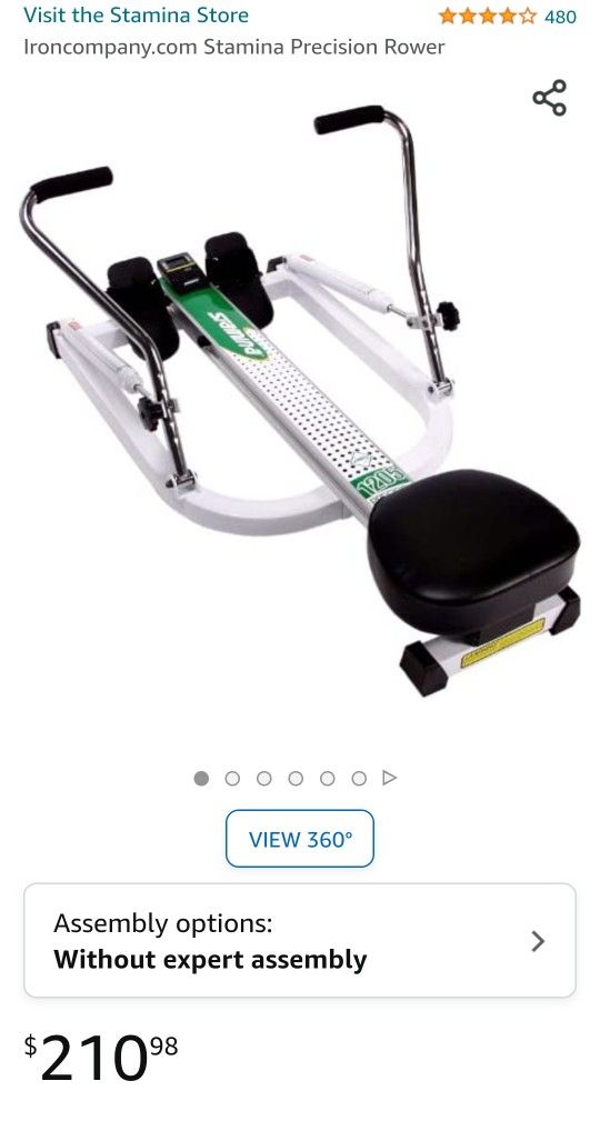 Stamina Precision Rowing Machine