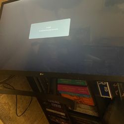 32 Inch LG Class Full HD IPS LED Monitor with HDR 10 + sound bar + Adapter HDMI (AVAILABLE)