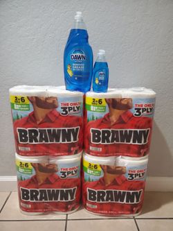 Paper towels and dawn 37oz $25