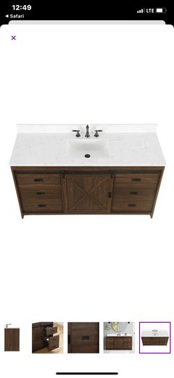 60 Inch Vanity Top Only