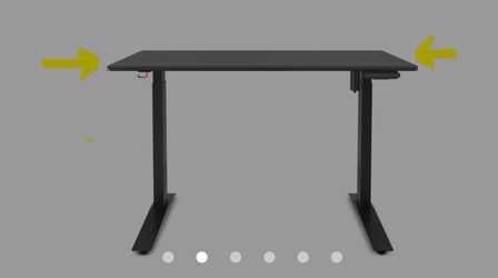 Autonomous Desk Top 53” x 29” – Onyx Black – Never Used