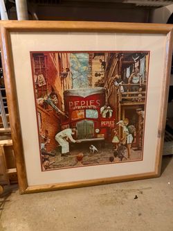 Norman Rockwell's classic 1949 painting titled Road Block (also known as Traffic Conditions), which originally debuted as a Saturday Evening Post c