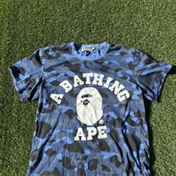 Bape Blue Camo Tee