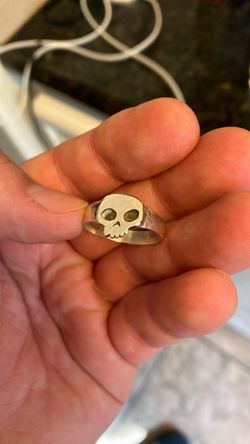 Zero skateboards sterling silver ring size 7 or 8.5