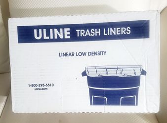 Brand new Sealed Uline Clear Trash Liners