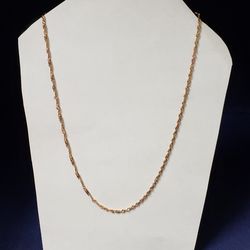 10kt Rosegold Singapore Design Chain