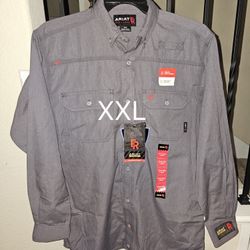 ARIAT FRC GLEN GUARD FEATHER LIGHT WEIGHT GREY BUTTON UP SHIRTS 