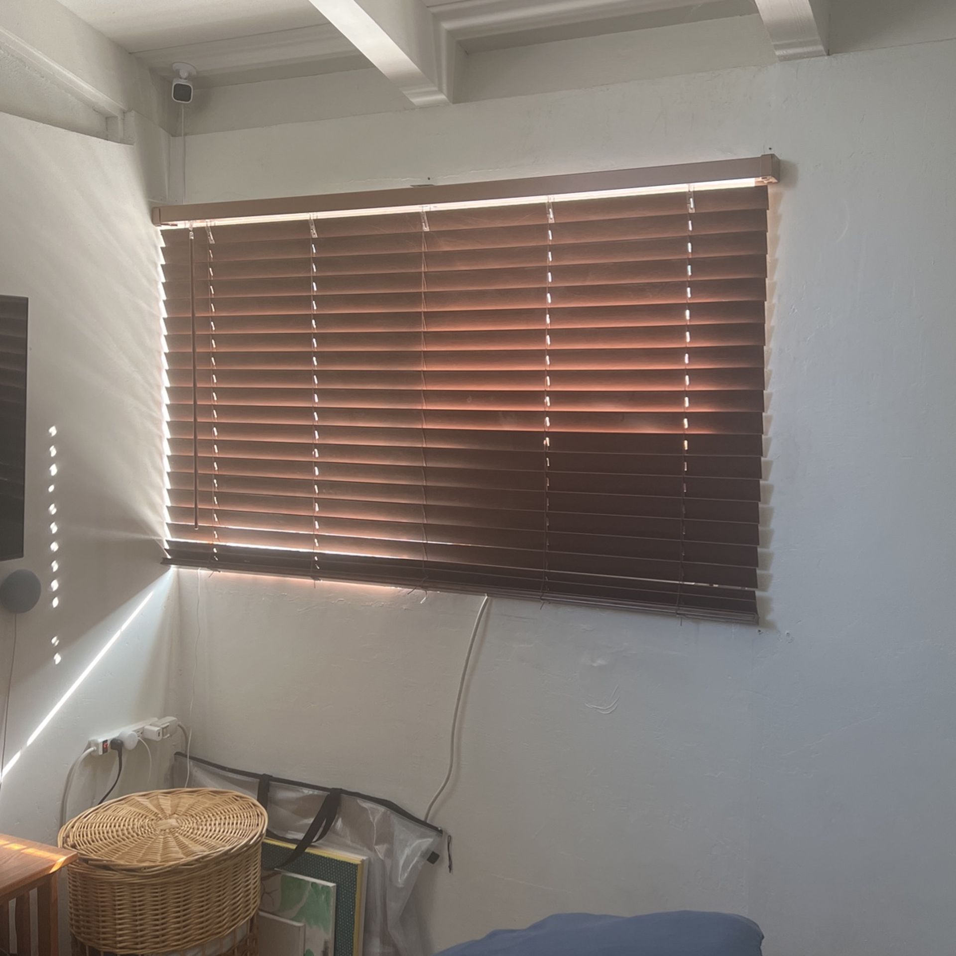 Brown Wooden Blinds 35x60 Inches