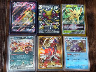 6-Card Pokemon Card Lot - Charizard, Mimikyu, Alakazam