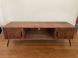 MCM TV coffee record player table with cabinets