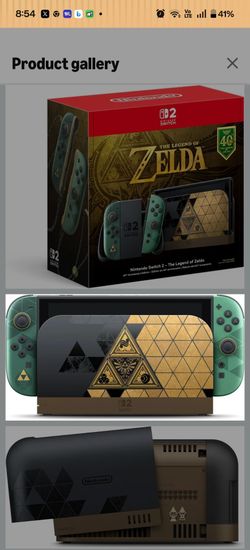 Nintendo Switch 2 Legend of Zelda 40th Anniversary Edition