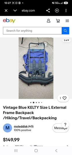Hiking back pack Kelty.large frame.back pack NEW $150