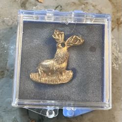 Antique 10k Gf Robbins Co. Elks Lapel Pin