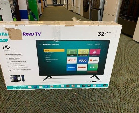 Brand New Hisense ROKU 32 TV Open box w/ warranty