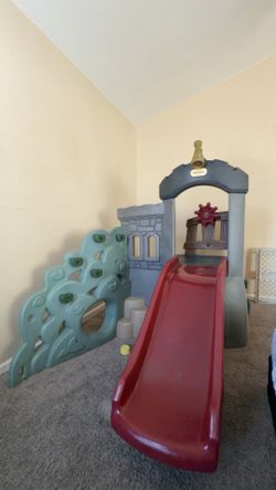 Little tikes rock climber and slide
