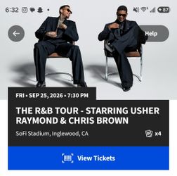 The R&B tour Usher Raymond and Chris brown