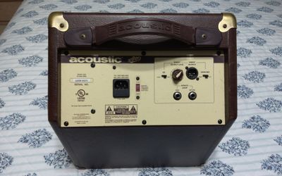 Squire guitar with case and amp