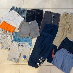Set Of 14 Boy Toddler Sz 4T Shorts And Sweat Pants