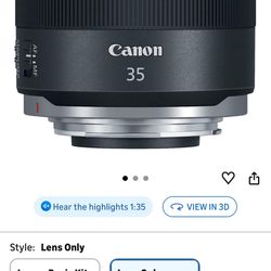 Canon RF35mm F1.8 is Macro STM Lens, Black