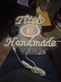 Titos Vodka Neon Light