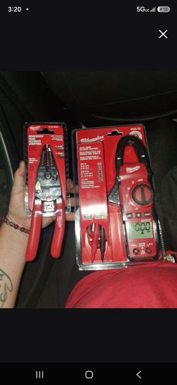 Milwaukee 400 amp clamp meter and Milwaukee reinforced head accurate stripping cutters