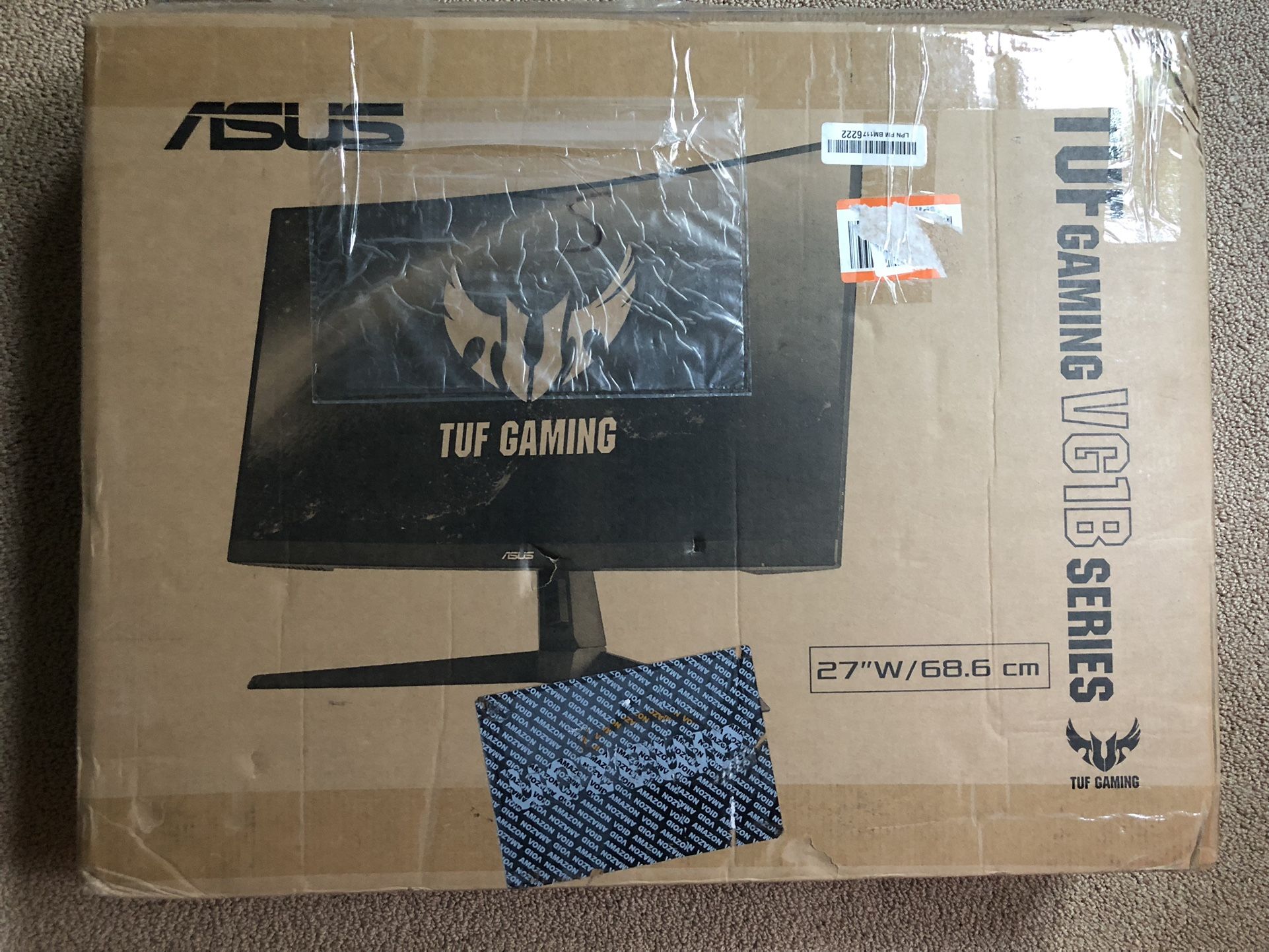 ASUS TUF Curved Gaming Monitor 27" 1440P WQHD, 165Hz, 1ms Response