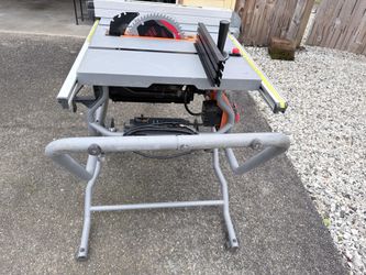 Ridgid 10” Table Saw with stand