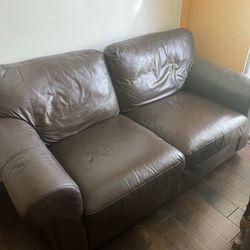 Leather and Antique Couches