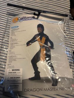 Ninja costume - size large ages 10-12