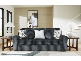 Midnight-Madness Gunmetal Sofa