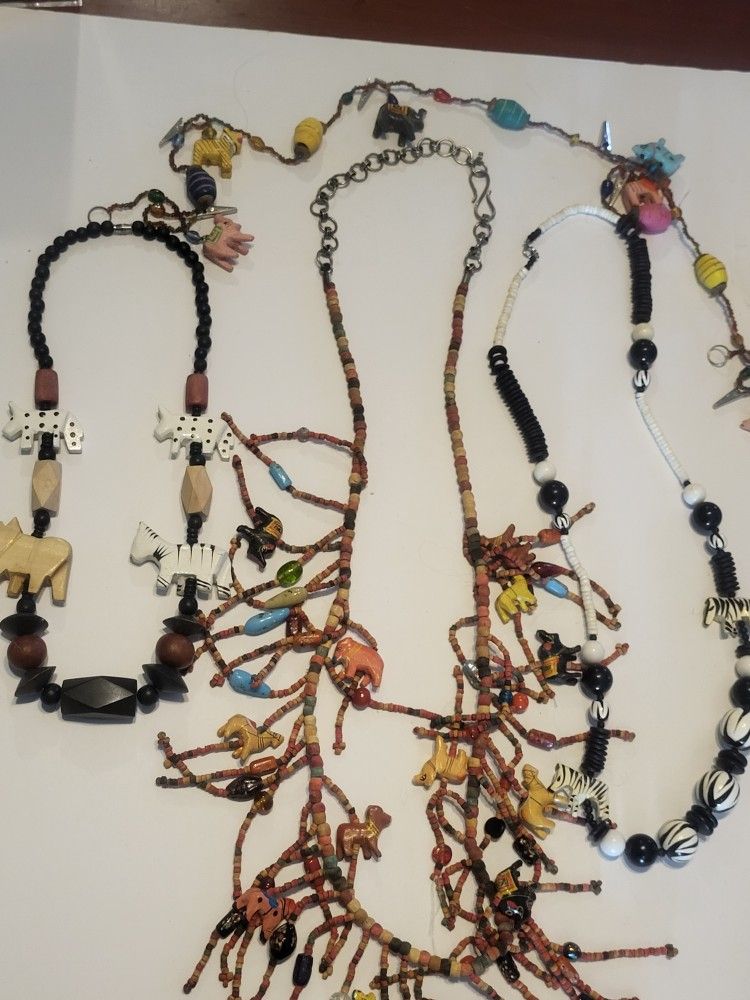 Wooden Animal Carved Jewelry