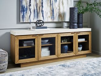 Adanworth Light Brown/Gray Accent Cabinet (Online Special Price)