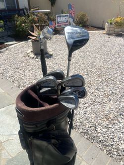 Left-handed golf clubs