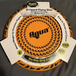 Aqua Gripped 9 Inch Flying Disc No Slip Heavy Weight Precision Flight Frisbee!